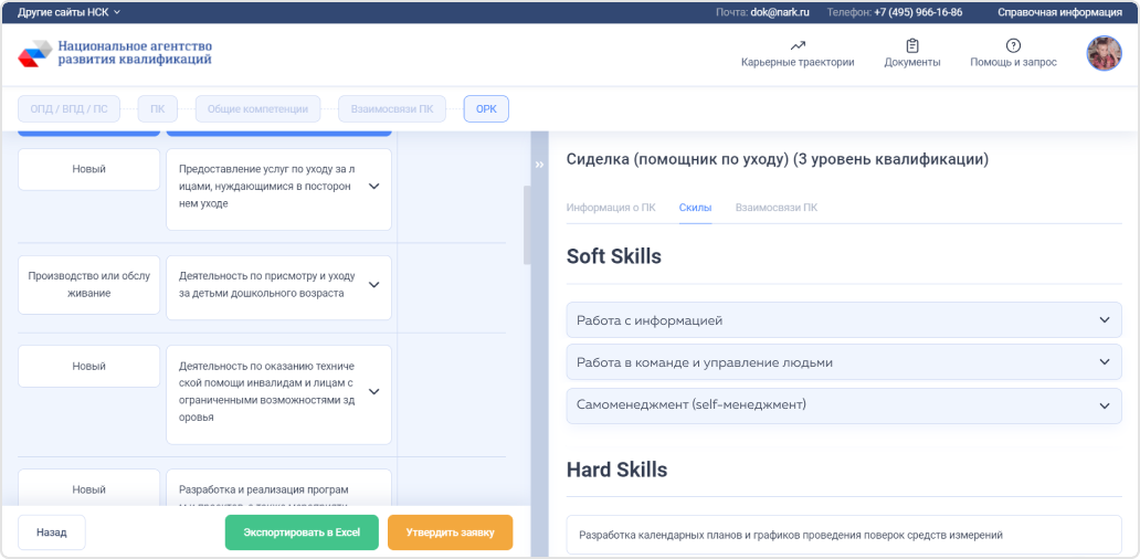 После этого новая отраслевая рамка попадает в&nbsp;общий список в&nbsp;статусе разработки. Далее эту рамку ждёт согласование, после чего она становится официальной и&nbsp;применимой в&nbsp;организации.